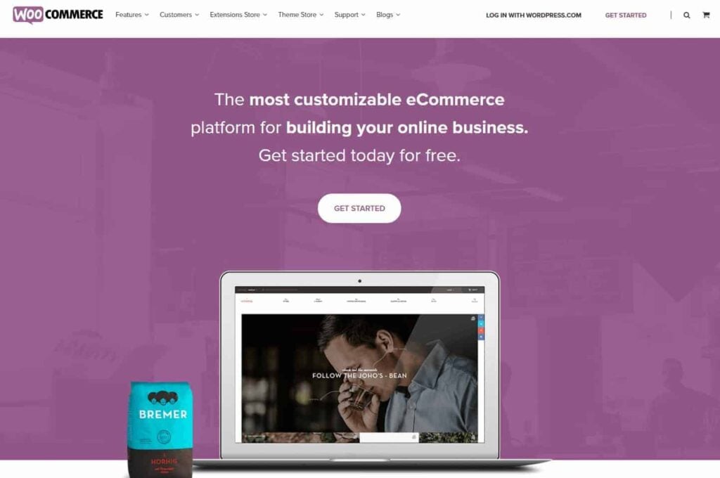 WooCommerce homepage