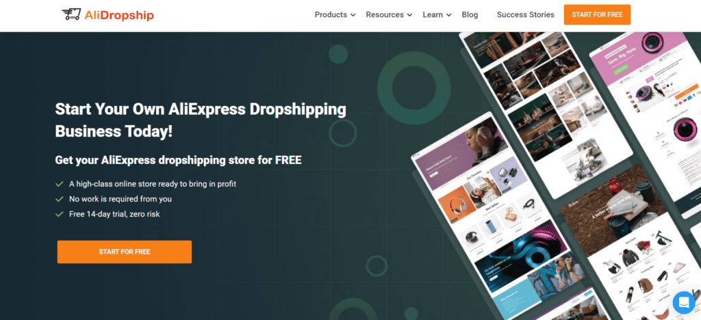 AliDropship homepage