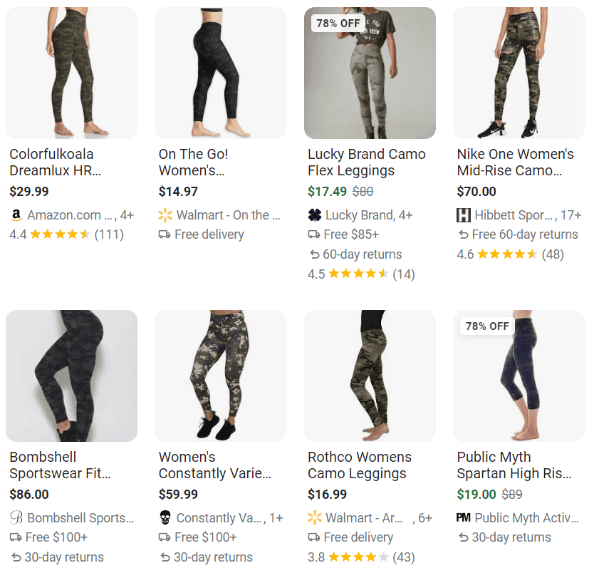 Camo leggings