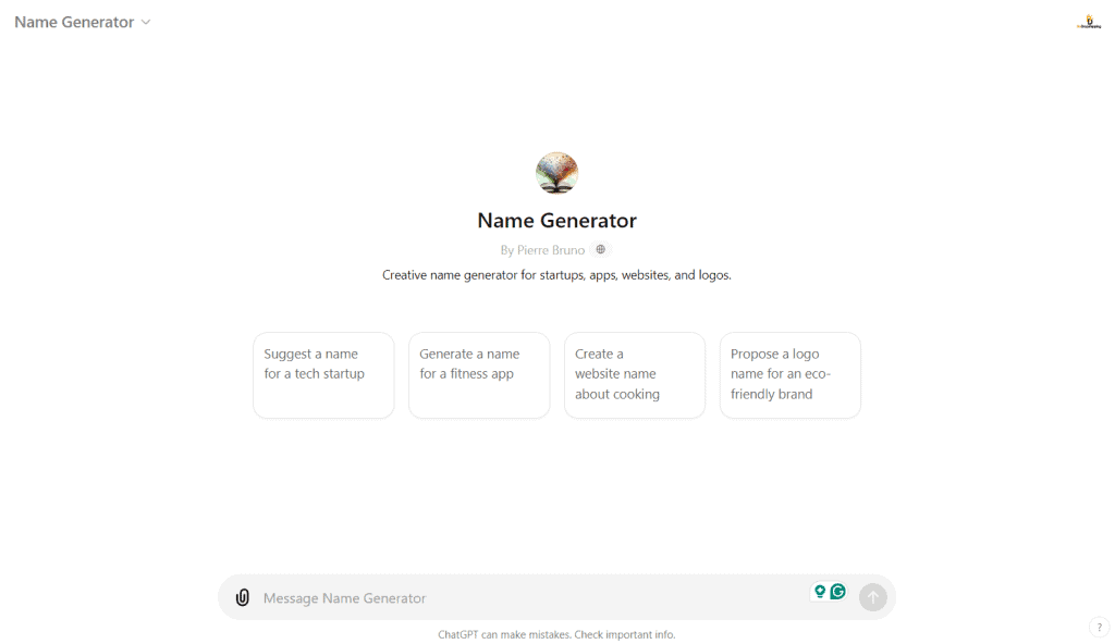 Name generator GPT