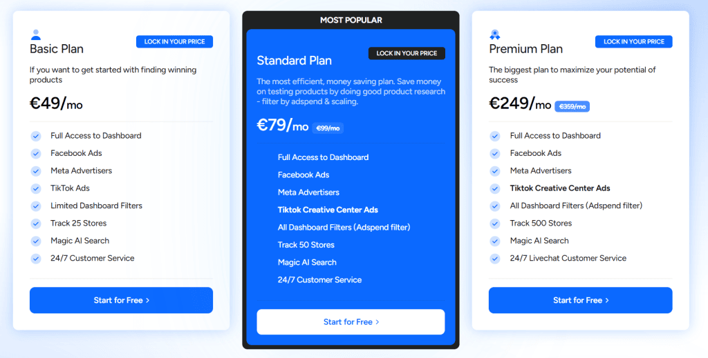 WinningHunter pricing