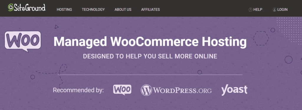 SiteGround WooCommerce hosting