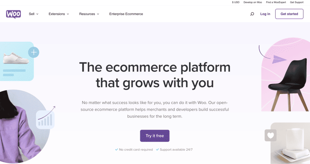 WooCommerce homepage