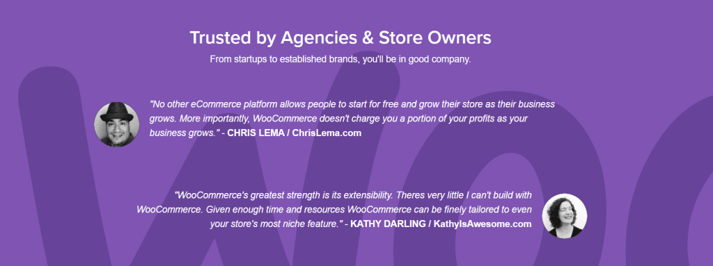 WooCommerce testimonials