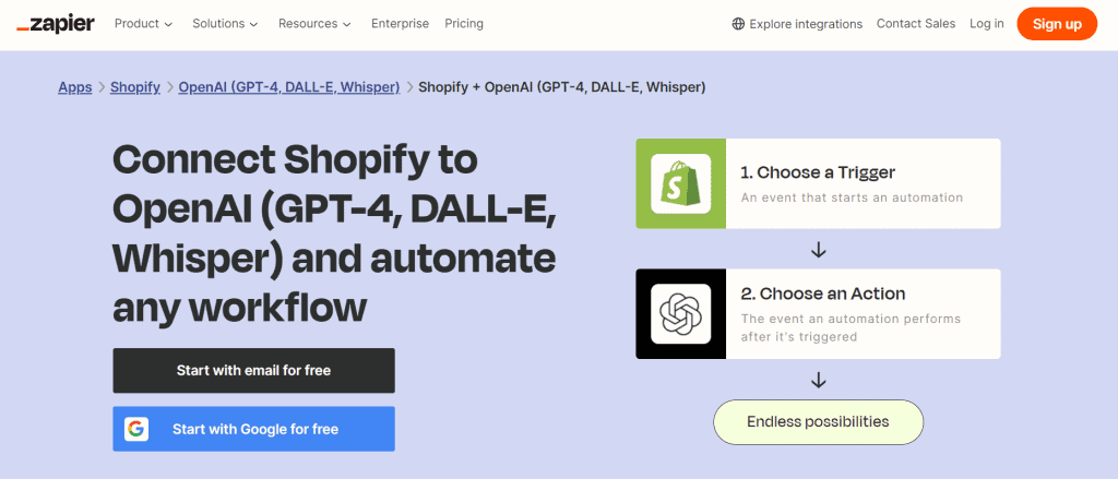 How to connect Shopify to ChatGPT with Zapier